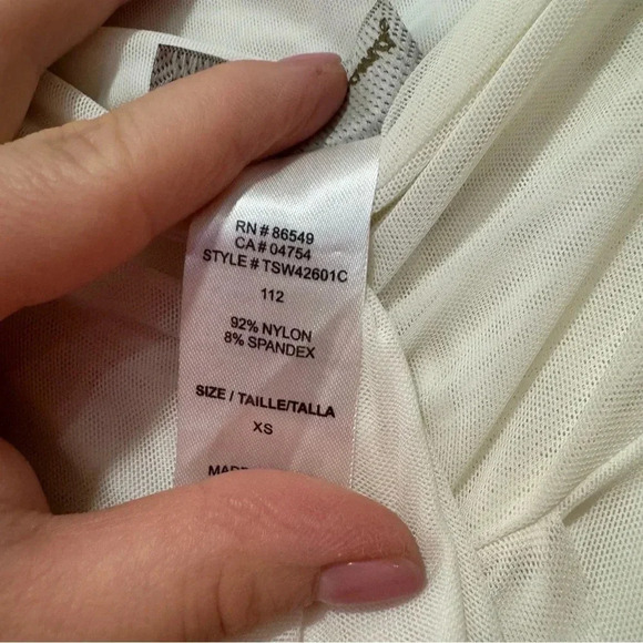 Tommy bahama chiffon mesh asymmetrical skirt with ruffle detail XS - Picture 7 of 8